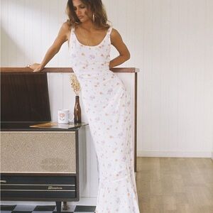 Princess Polly White Floral Maxi Dress